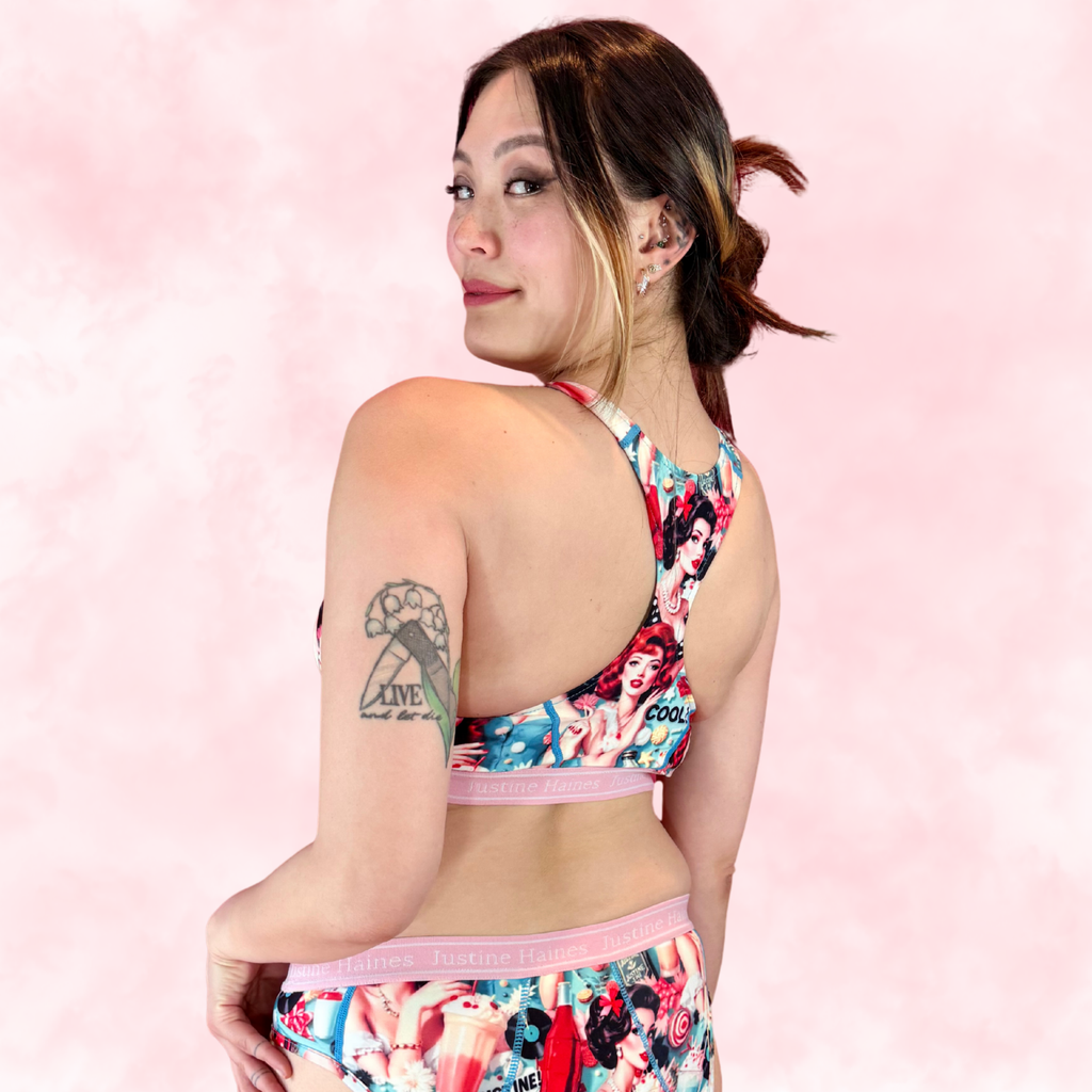  Soutien-gorge de sport classique  T-back (X) 😎 POP Rétro 🥤 🍨