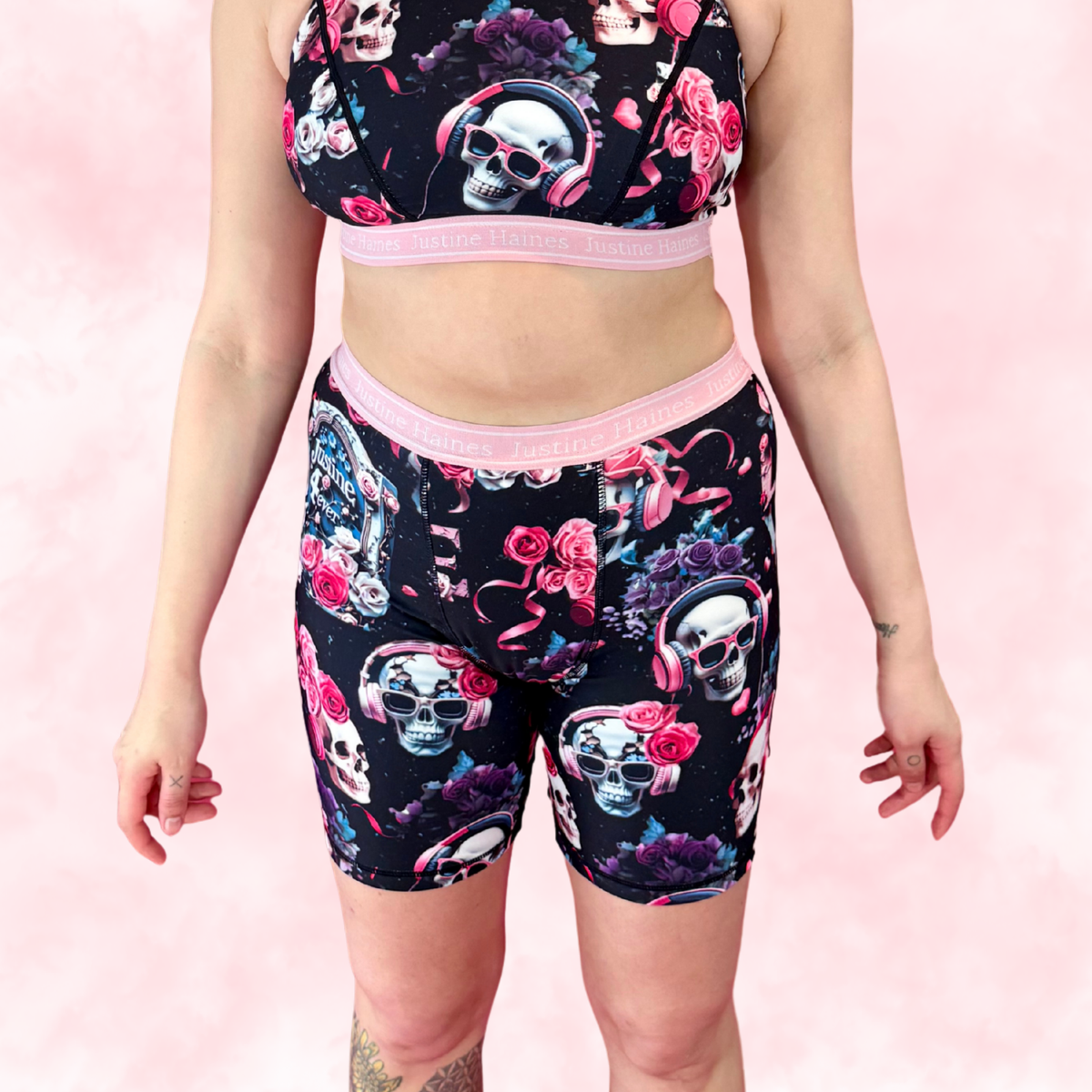 JH Exclusive Long Period Boxer / Biker Short 🖤Justine 4Ever 💀🌹 🎧