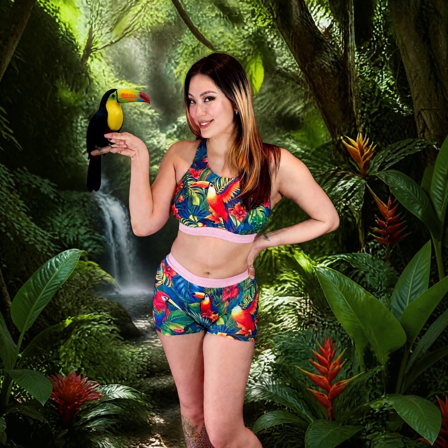 BoxerBriefs Classic Period BoyShort 🧡🌺 Tropical Escape 🦜🌴