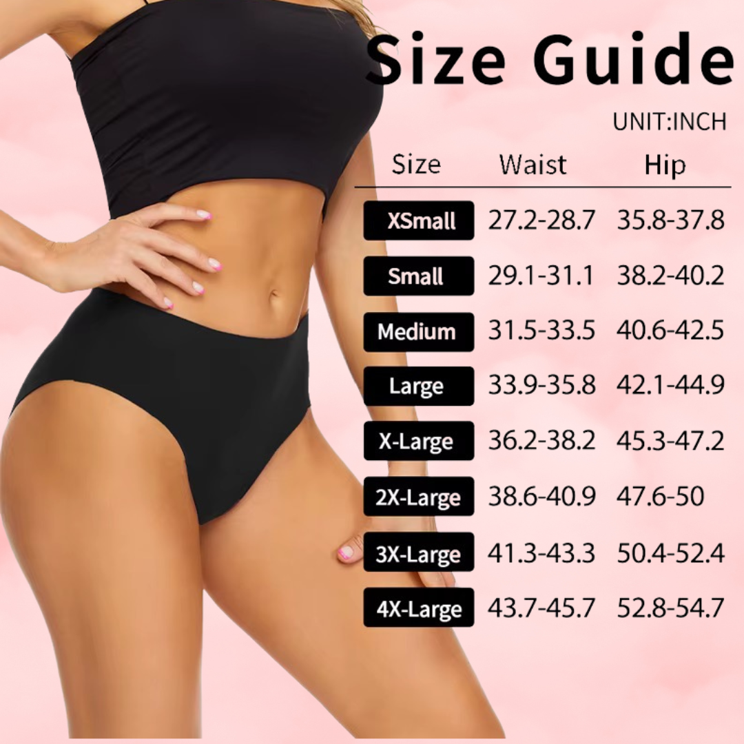 🖤 Seamless High-Rise Period Underwear Classic Black