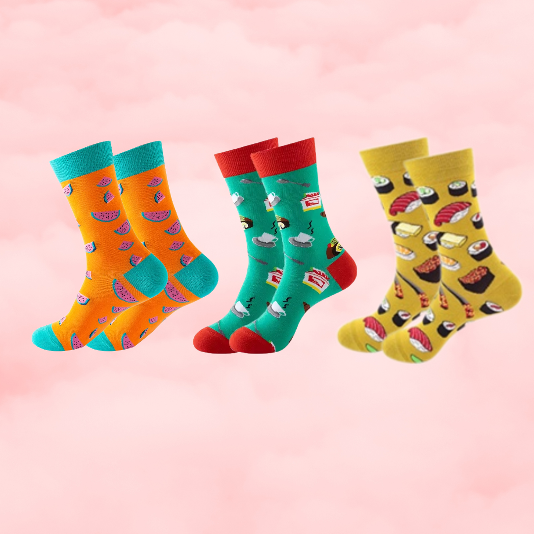 🧦 Chaussettes imprimées Surprise🧦