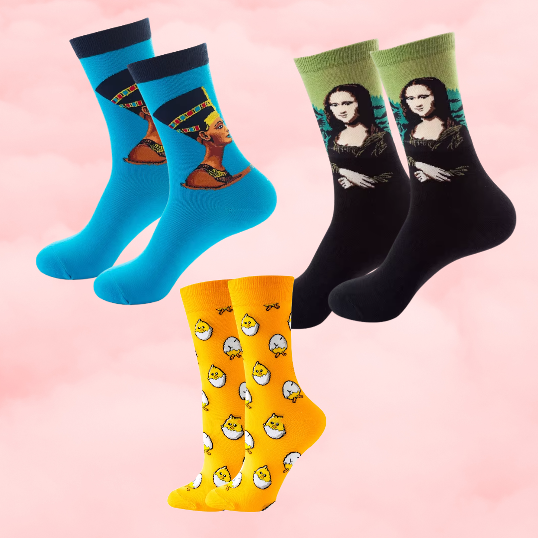 🧦 Chaussettes imprimées Surprise🧦