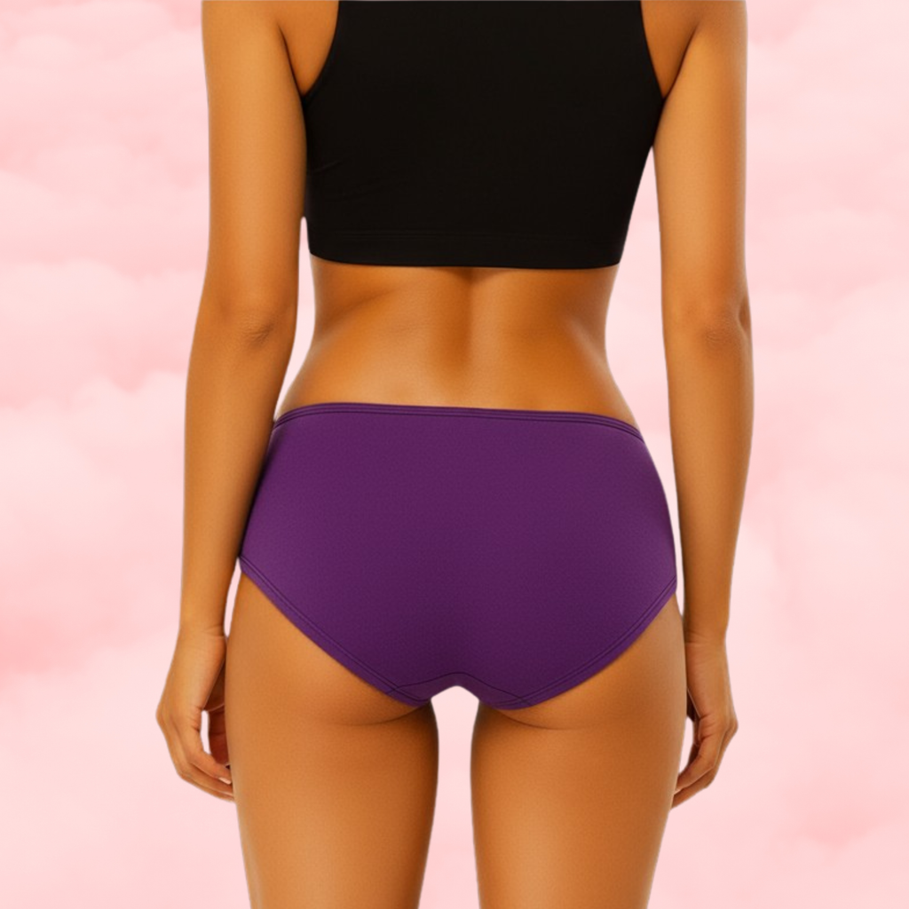 💜 Violet Spark – Low- to Mid-Rise Period Undies 💜
