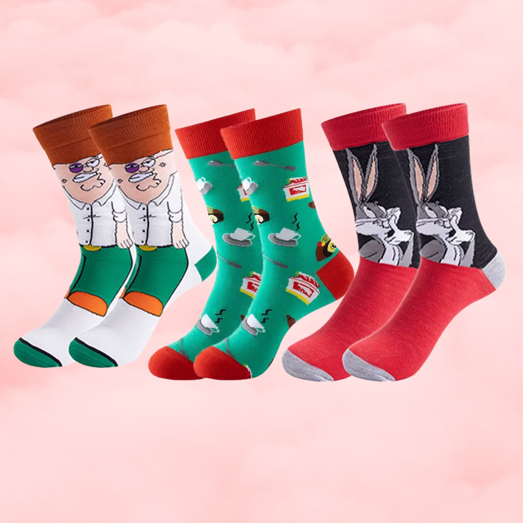 🧦 Chaussettes imprimées Pop 🧦