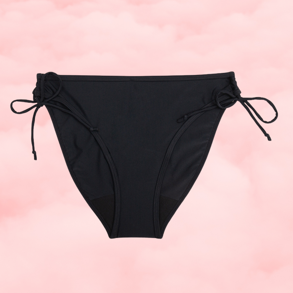 🖤 Your Favorite Tie-Side Black Bikini Bottom (Period Swimwear)