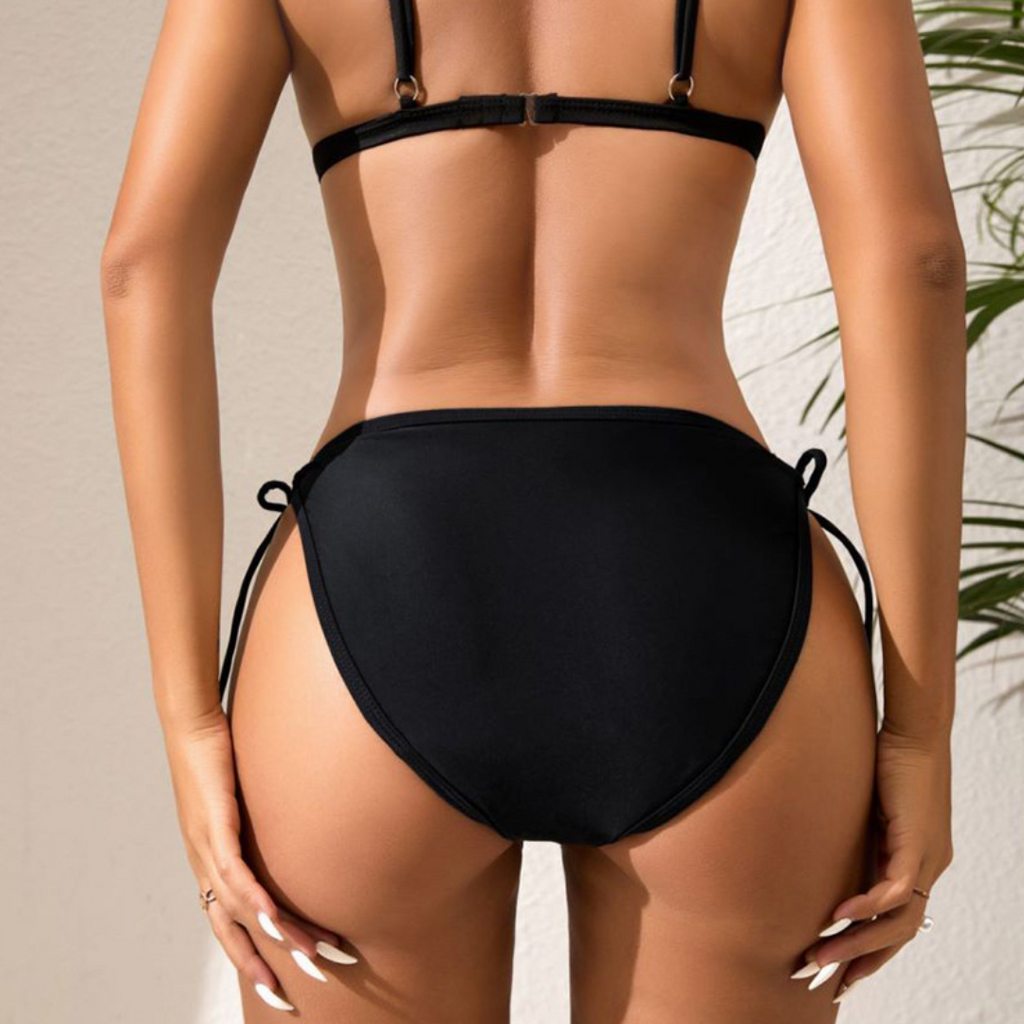 🖤 Your Favorite Tie-Side Black Bikini Bottom (Period Swimwear)