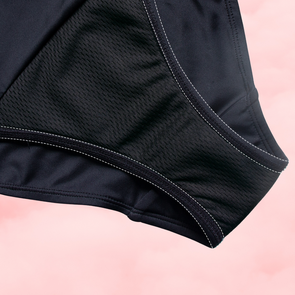 🖤 Black Menstrual One-Piece Swimsuit  double Straps🖤