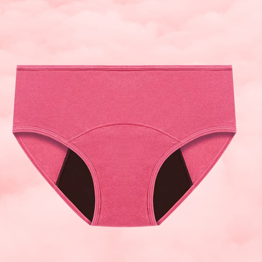 💗Culotte Menstruelle Taille Basse à Mi-Haute Rose Bonbon💗