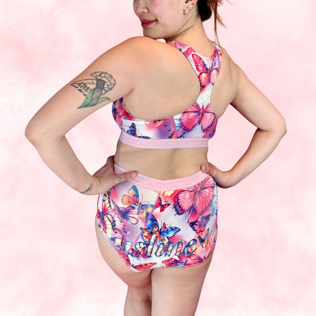 High-Rise Classic Period Undie 🦋 Butterfly Dreams ✨💗