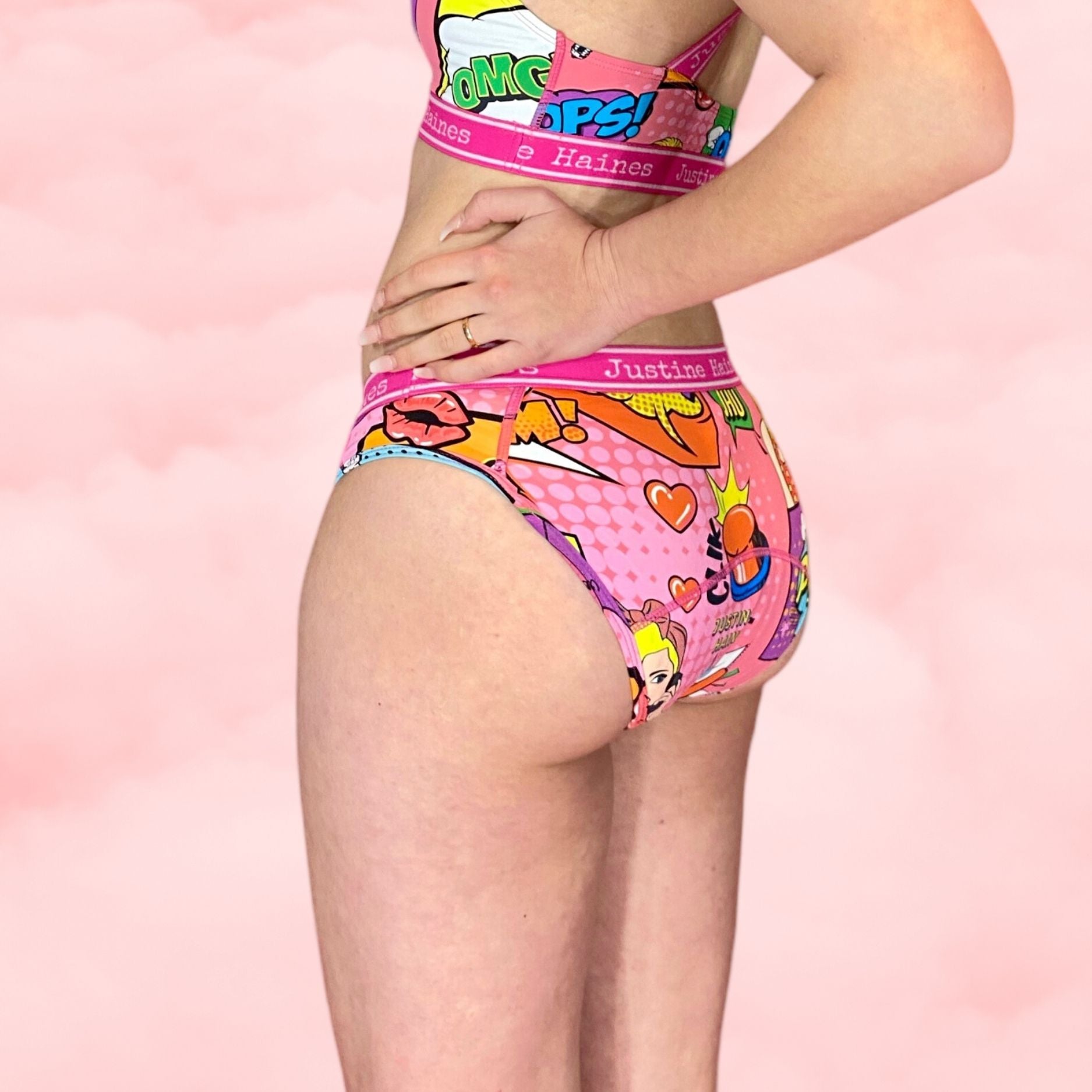 https://www.justinehaines.com/products/adorable-low-rise-fashion-print-period-panties-in-hot-pink-pop-art