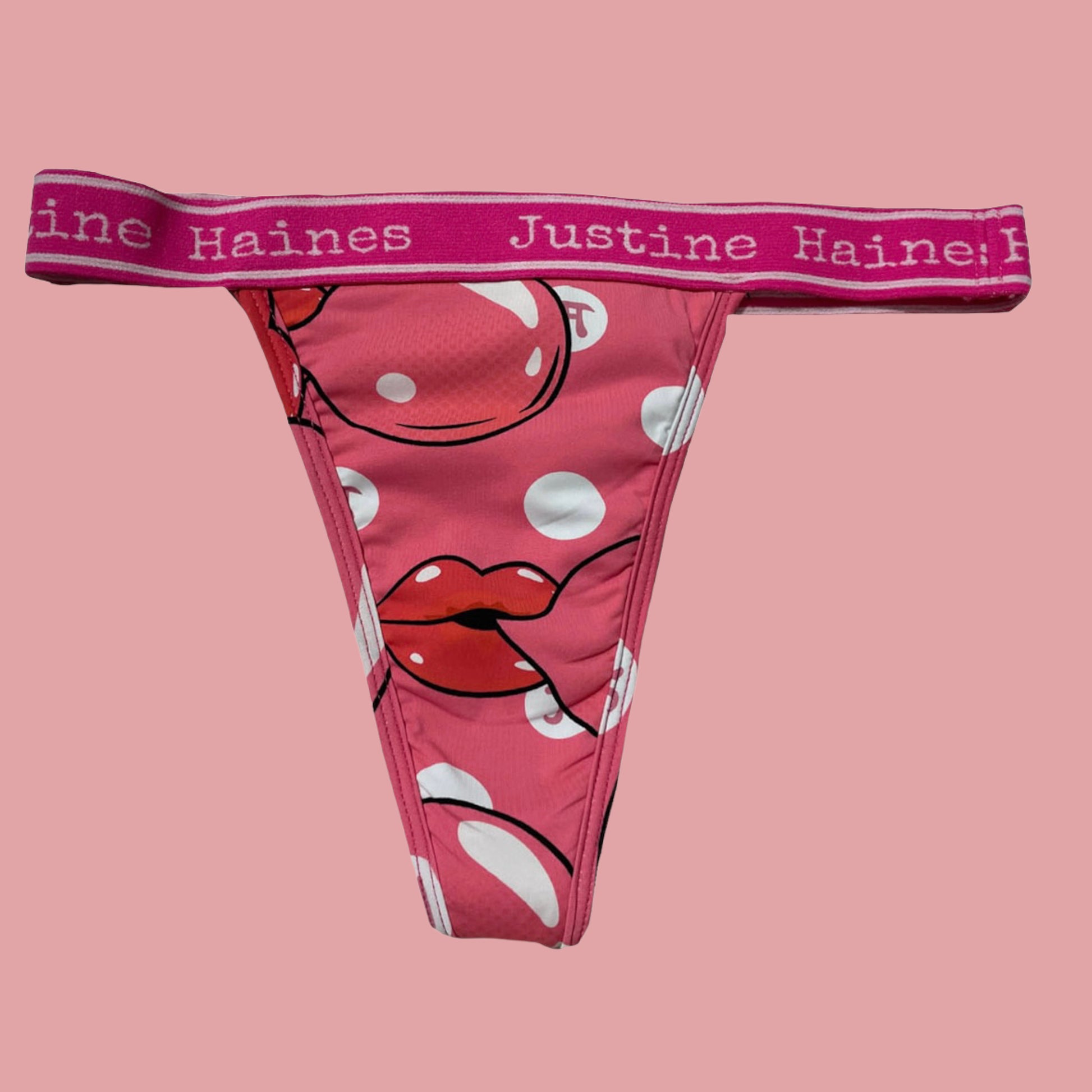 Wear Thongs on your Period! Hot Pink Pop Art – Justine Haines
