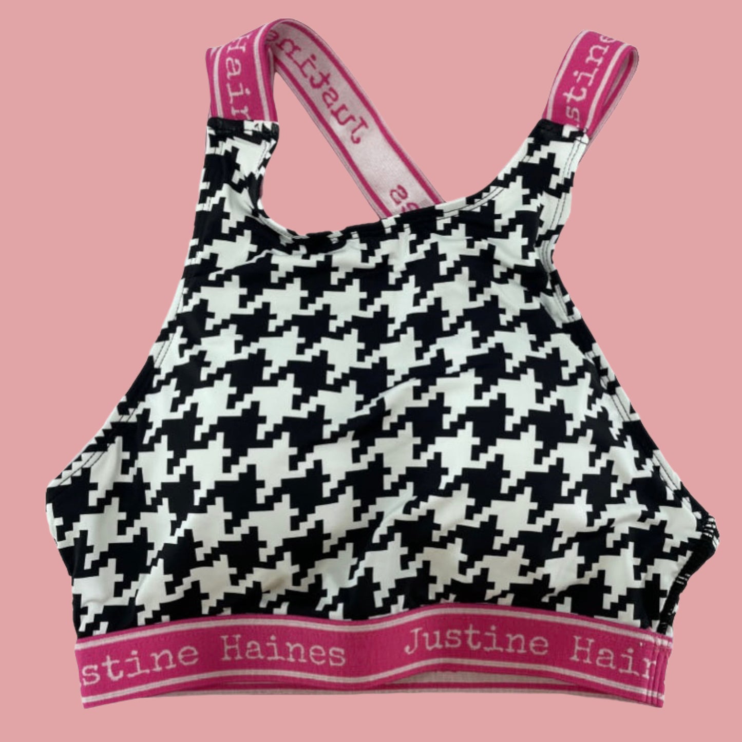 https://www.justinehaines.com/products/coolest-asymmetrical-strappy-bra-top-in-black-white-herringbone
